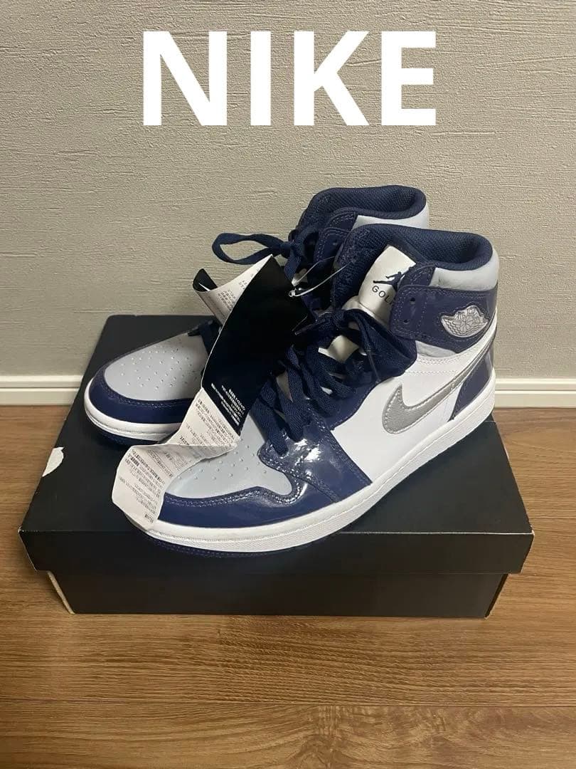 NIKE ジョーダン1HIGH G ネイビー　白　26cm ゴルフシューズ