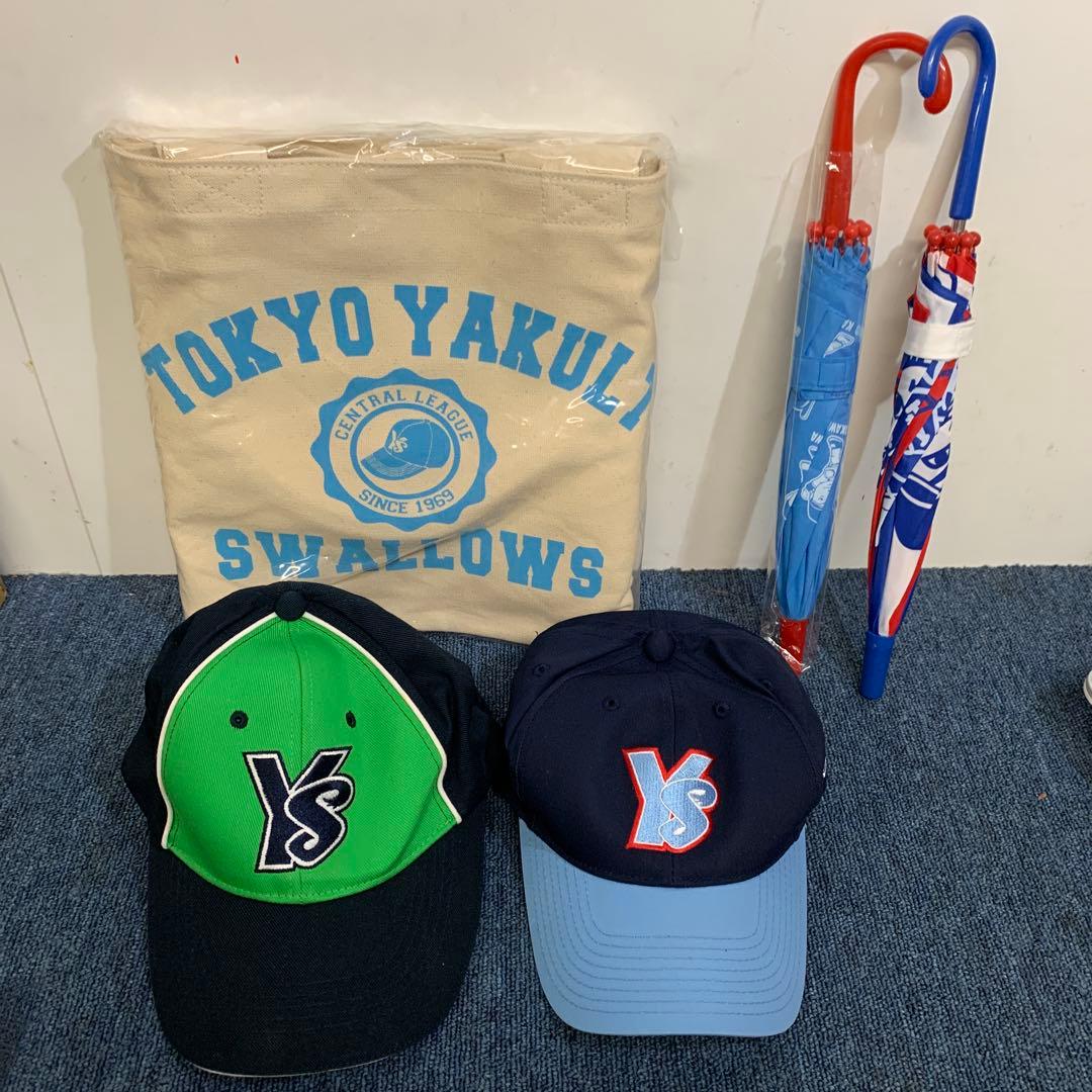 未使用‼️東京ヤクルトスワローズ　応援グッズ　帽子　傘　トートバッグ