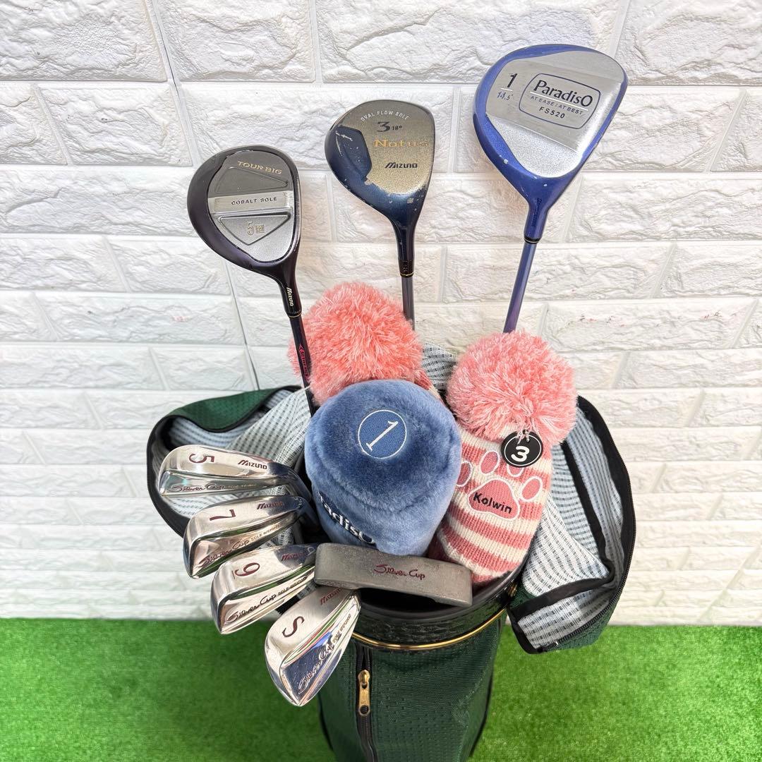 ゴルフセット　レディース　Mizuno paradiso ラウンド仕様　すぐ使用