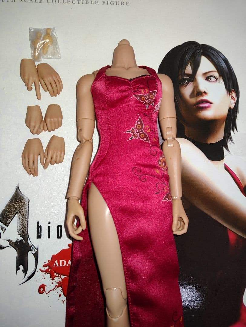HOT TOYS社製1/6[バイオハザード 4(エイダ)衣装付き素体]＋手パーツ