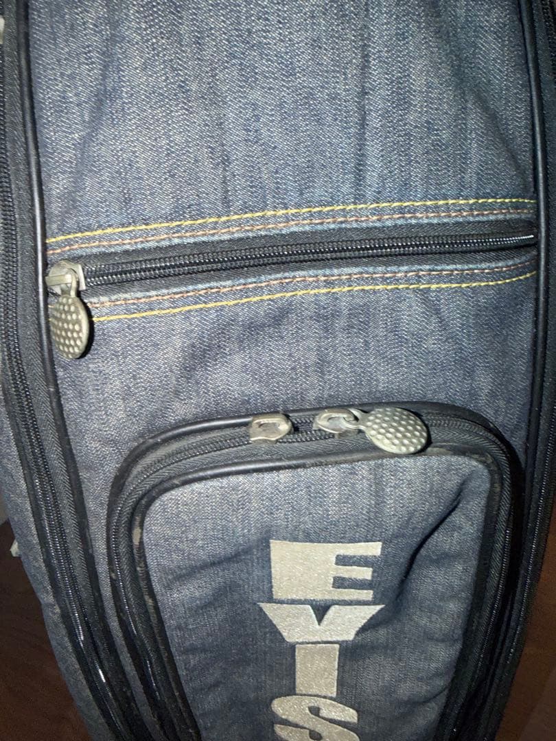 EVISU デニムキャディバッグ フード付き