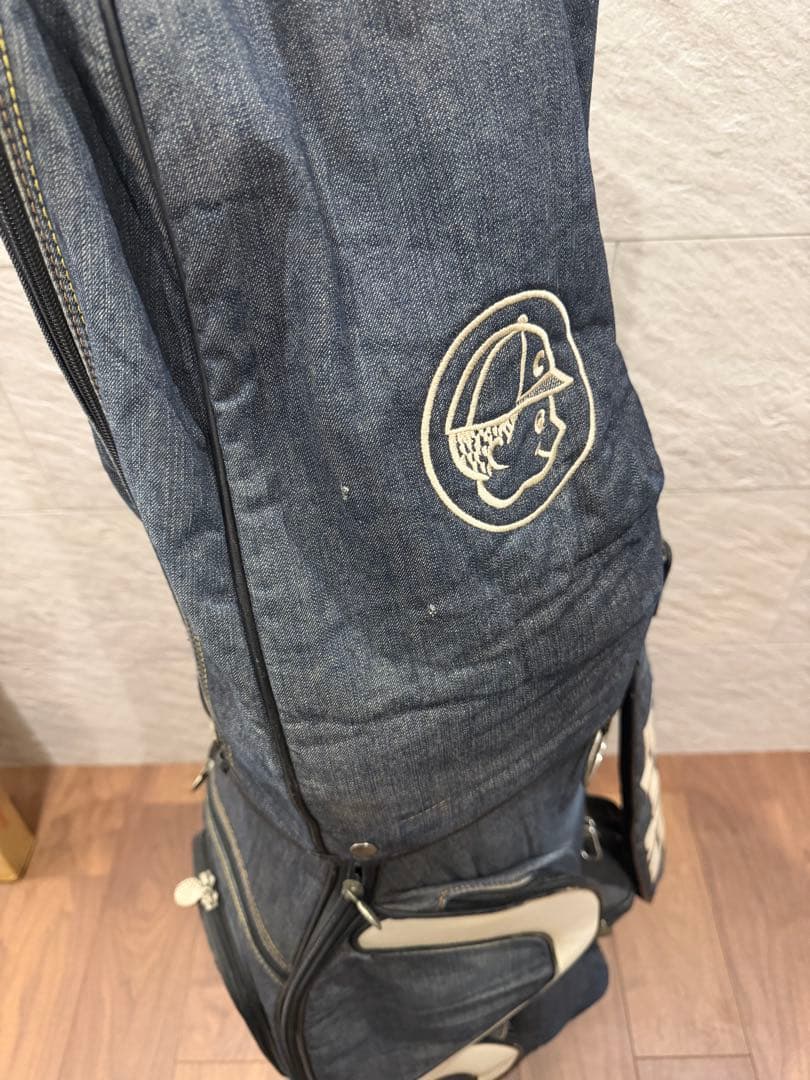 EVISU デニムキャディバッグ フード付き
