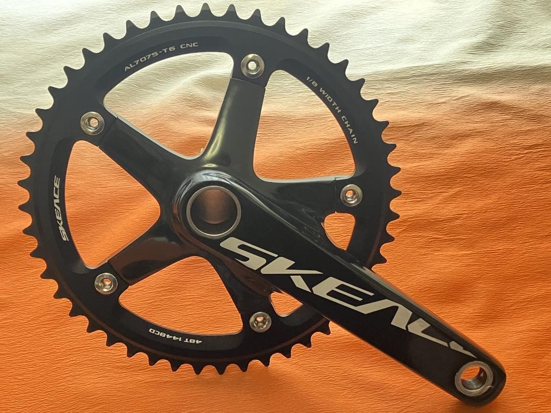 SKEACE 2ピースダイレクトクランクセット 48T 165mm 144BCD