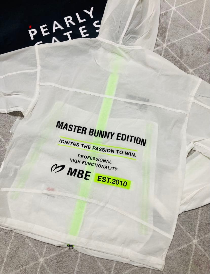 新品 パーリーゲイツ マスターバニー ドビーストレッチ ブルゾン(6)LL/白