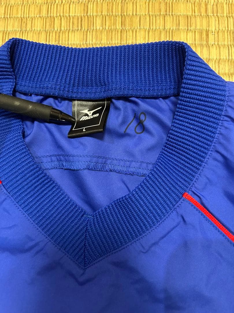ヴァンフォーレ甲府練習着ピステMizuno ピステ・ウィンドブレーカー L 青