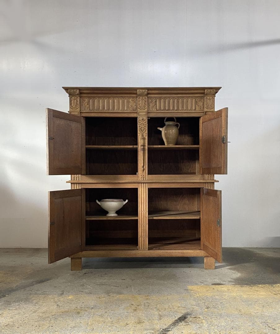 フランス アンティーク Oak Cabinet キャビネット