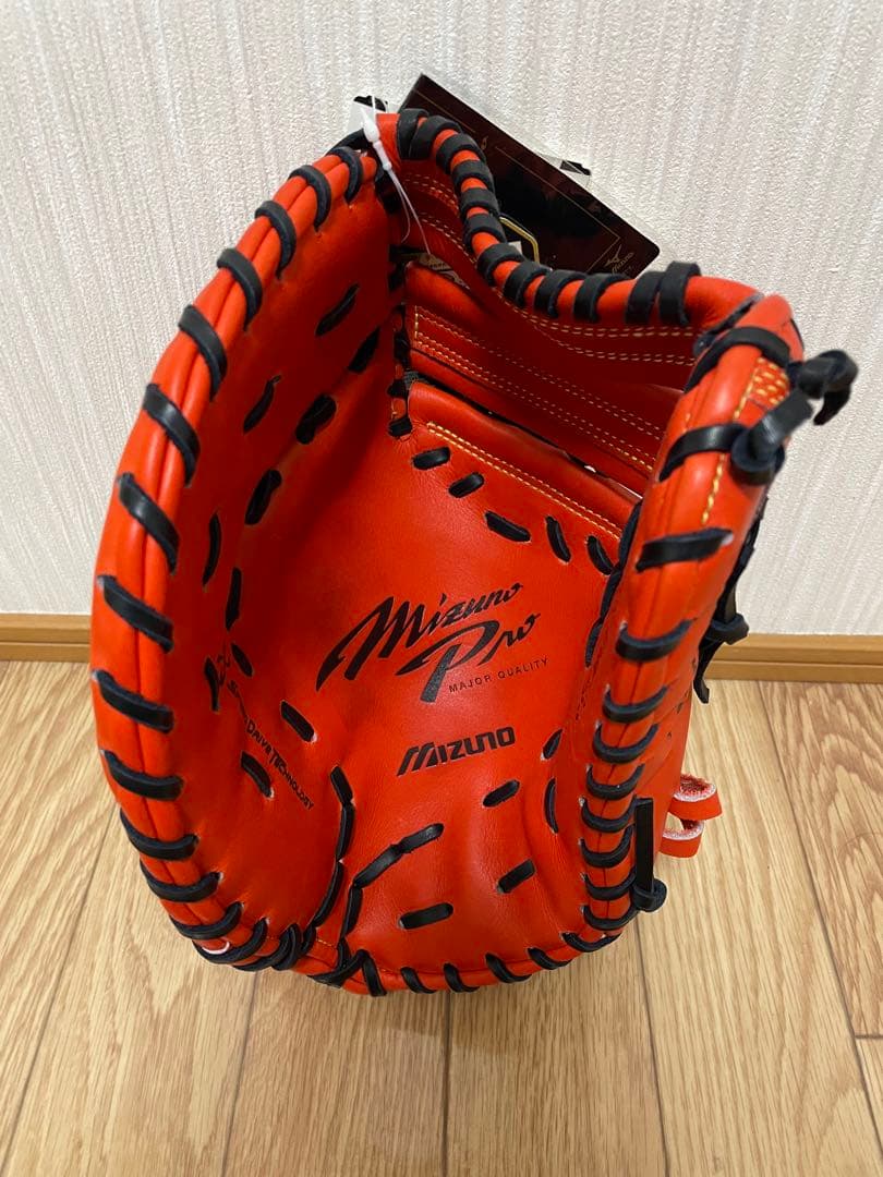 Mizuno Pro 硬式グローブ スプリットオレンジ 左投げ用
