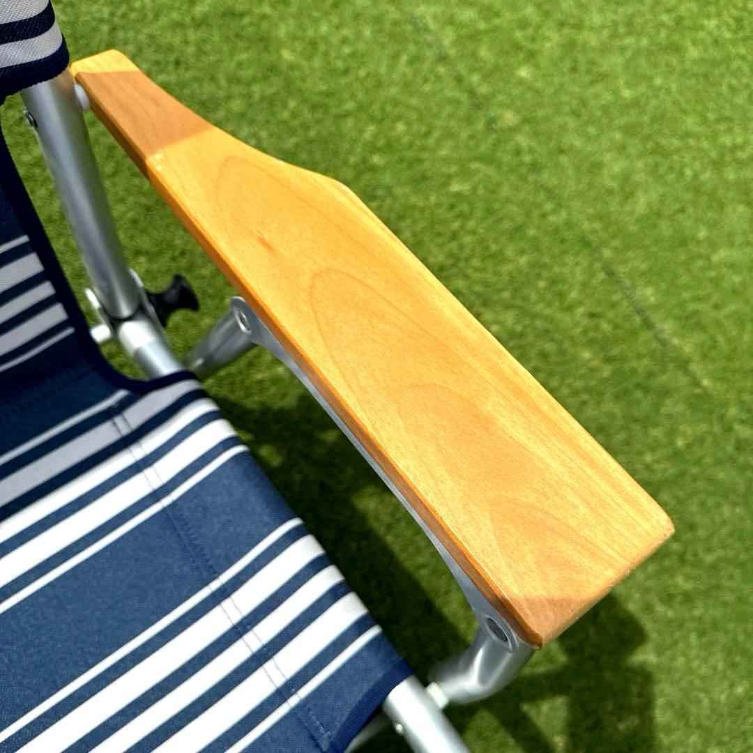 Coleman　リラックスフォールディングベンチ　ストライプ　ネイビー