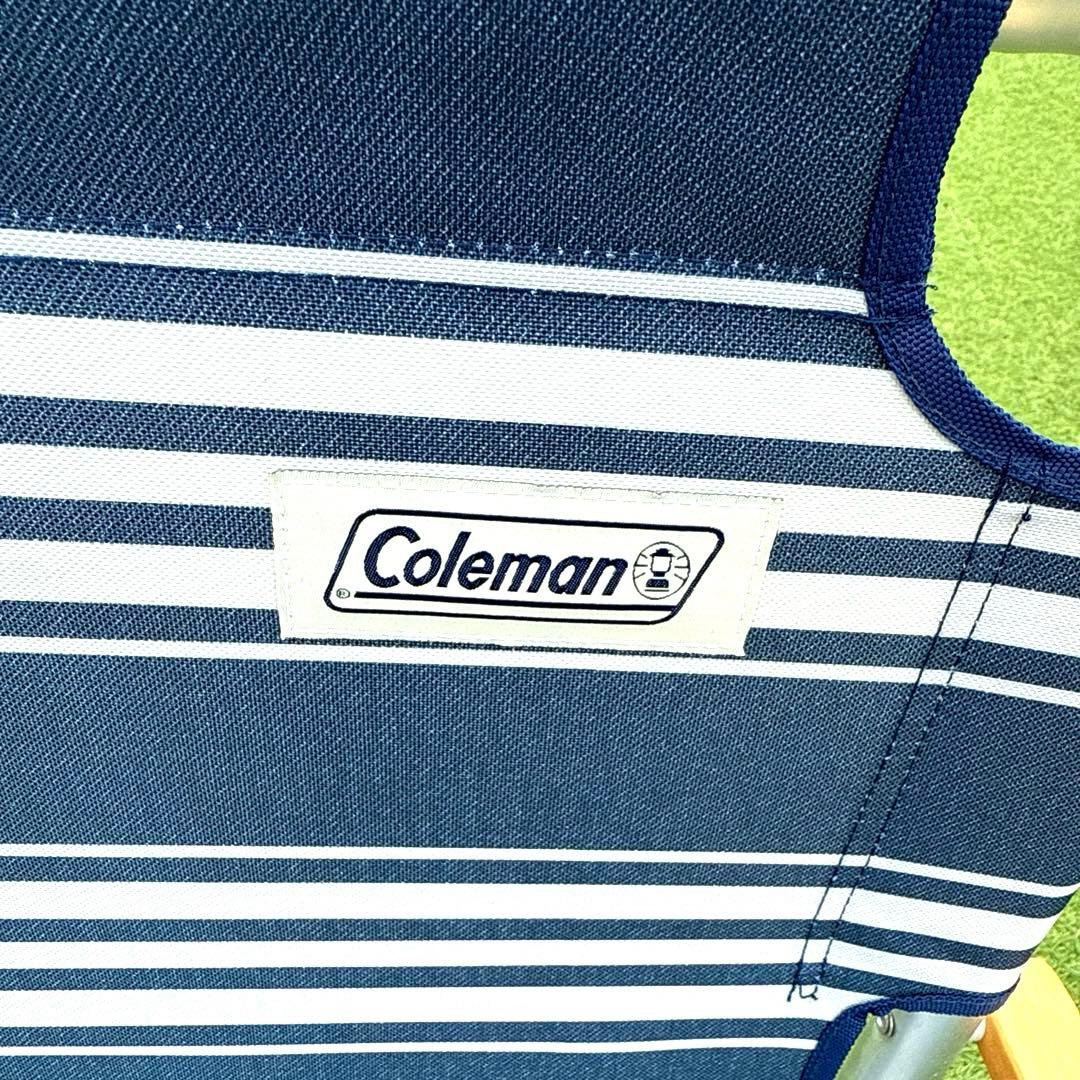 Coleman　リラックスフォールディングベンチ　ストライプ　ネイビー