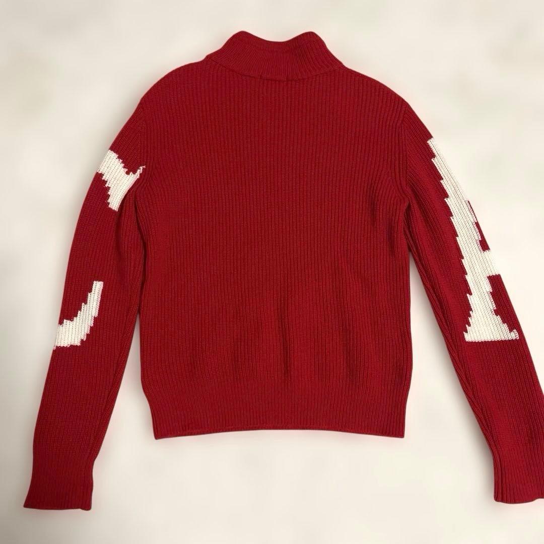 【美品】アルチビオ archivio 長袖ニット　赤　レディースサイズ38（Ｍ）