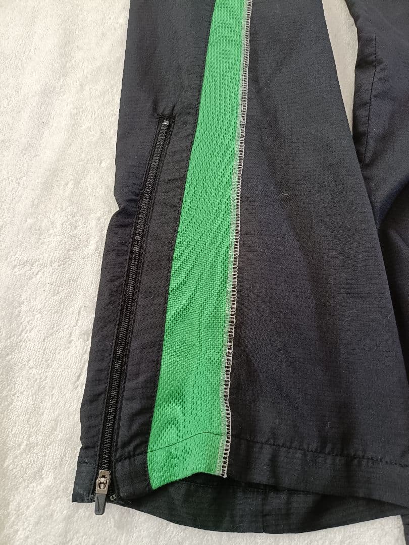 ★激レア☆　90S　NIKE XL ピステパンツ ブラック/グリーン　ナイキ