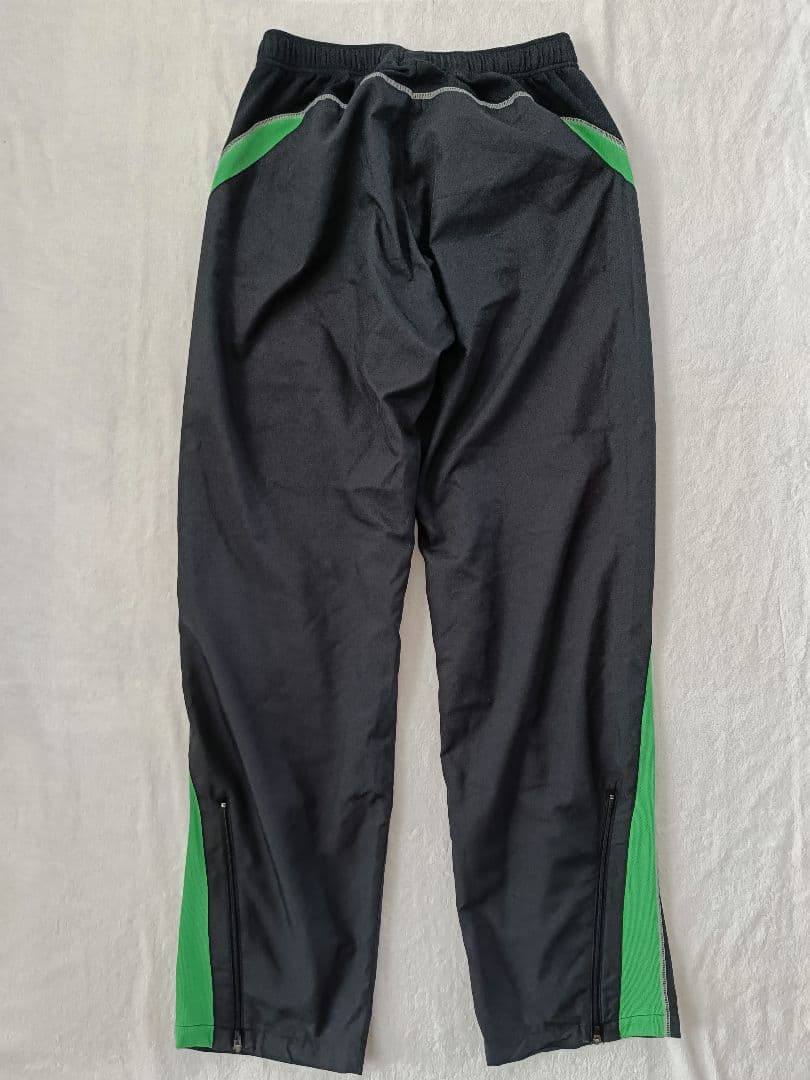 ★激レア☆　90S　NIKE XL ピステパンツ ブラック/グリーン　ナイキ