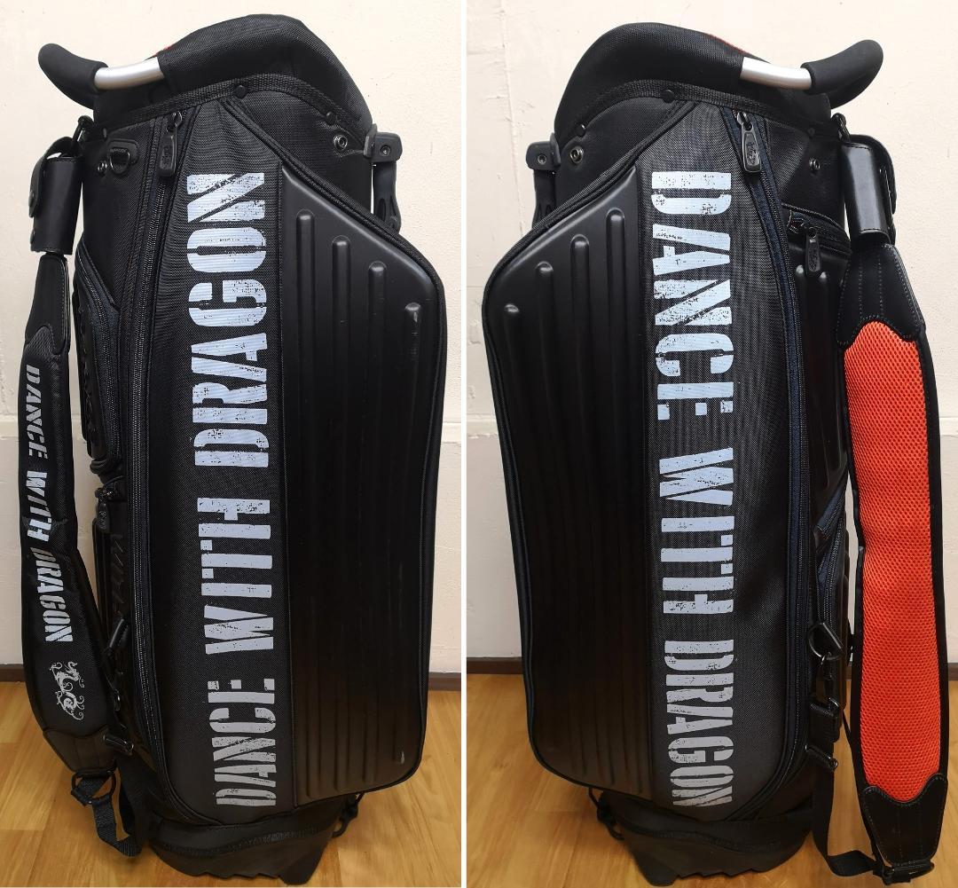 美品Dance With Dragonのステンシルプリントスタンドキャディバッグ