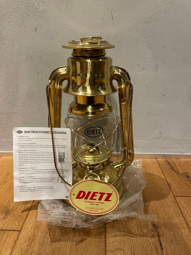 DIETZ76 BRASS 真鍮 デイツ 76ハリケーンランタン【収納ケース付き