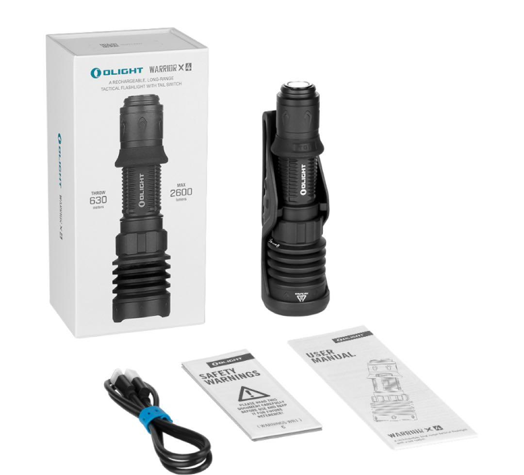 オーライト olight Warrior X 4 タクティカルライト　BK 防災