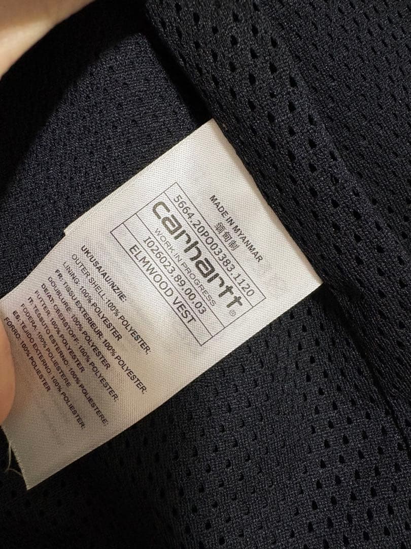 【美品】カーハートWIP ベスト　フィッシング　タクティカル