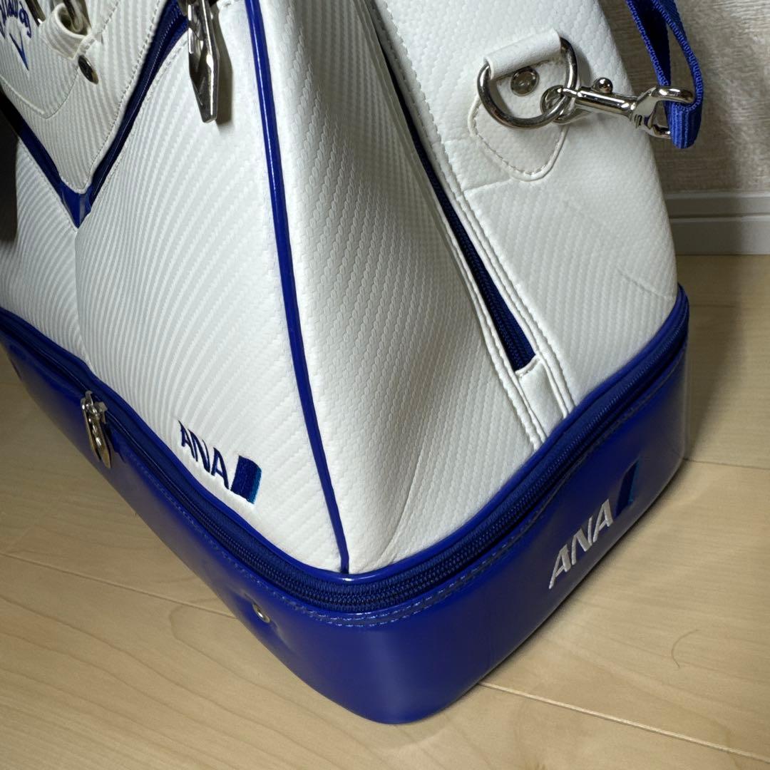 限定品　Callaway ANA ゴルフバッグ ボストンバッグ　白/青