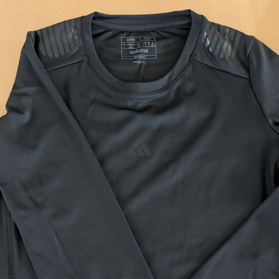 新品　adidas レディース　ブラック 長袖 トップス　　アンダーシャツ