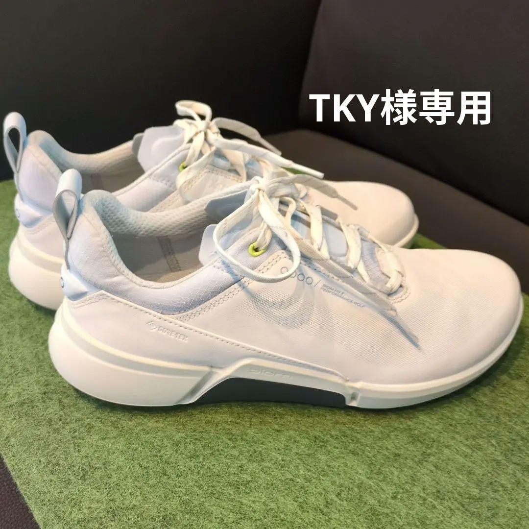 定価35200円 ECCO エコーバイオムH4ゴルフシューズ 40 ホワイト