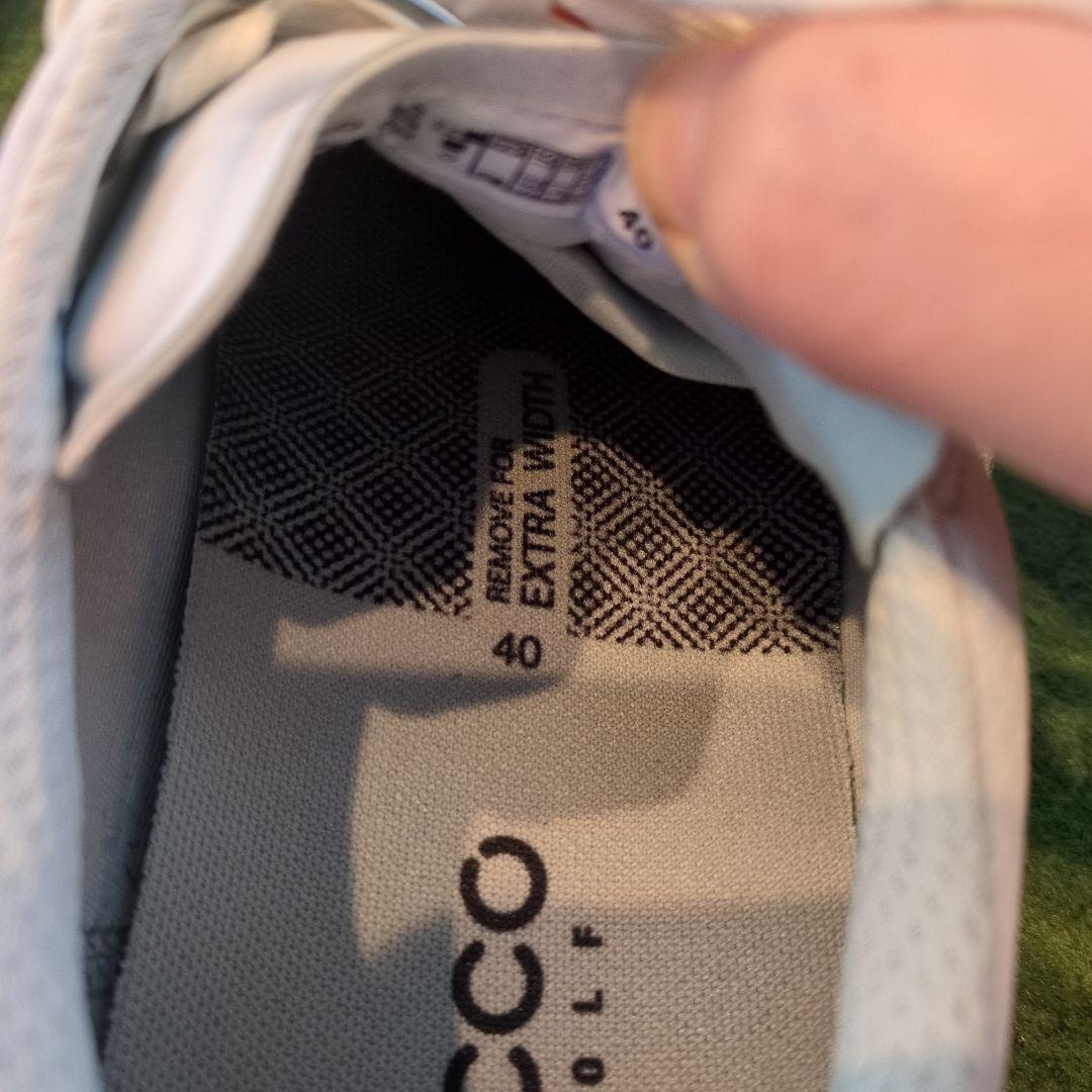 定価35200円 ECCO エコーバイオムH4ゴルフシューズ 40 ホワイト