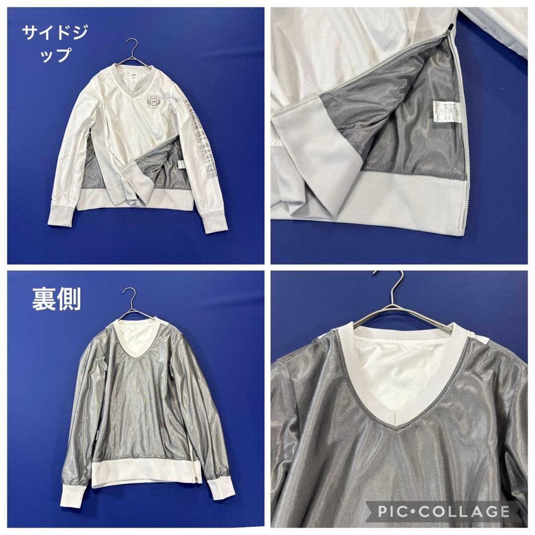 ZOY ゾーイ　プルオーバーブルゾン　スニードジャック　ホワイト　スリーブロゴ