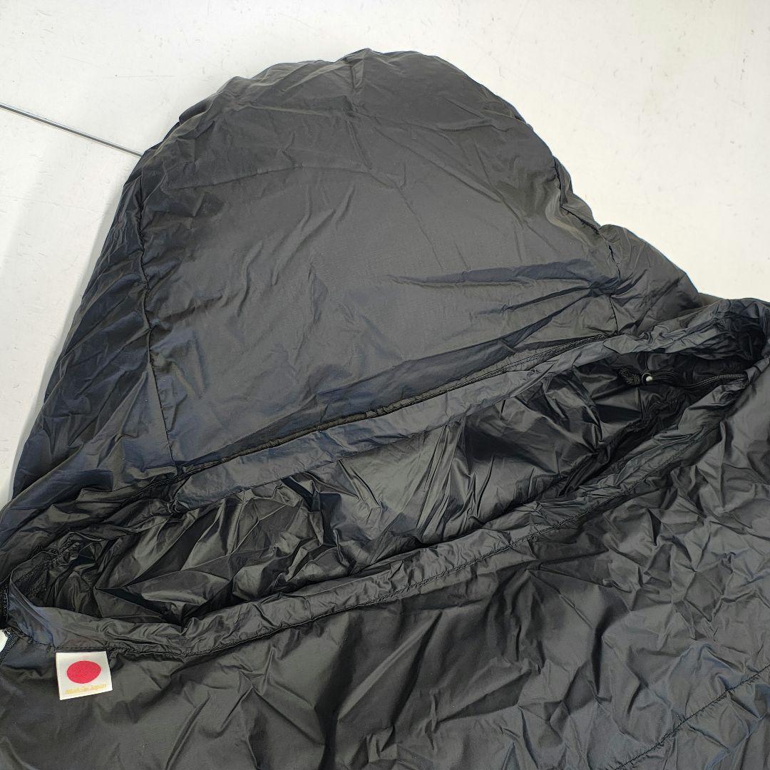 山渓×ナンガ オーロラ600DX オールブラック 収納バッグ付き ダウンシェラフ