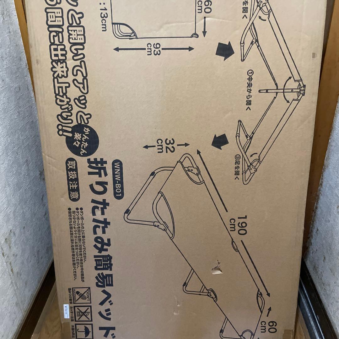 イガラシの折りたたみ簡易ベッドと ポンプインエアーマットのセット