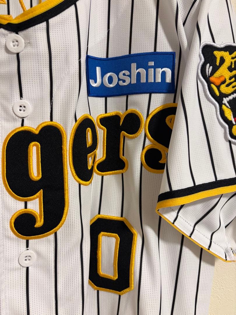 阪神タイガース　ユニフォーム　木浪聖也　ホーム　チャンピオンエンブレム付　XO