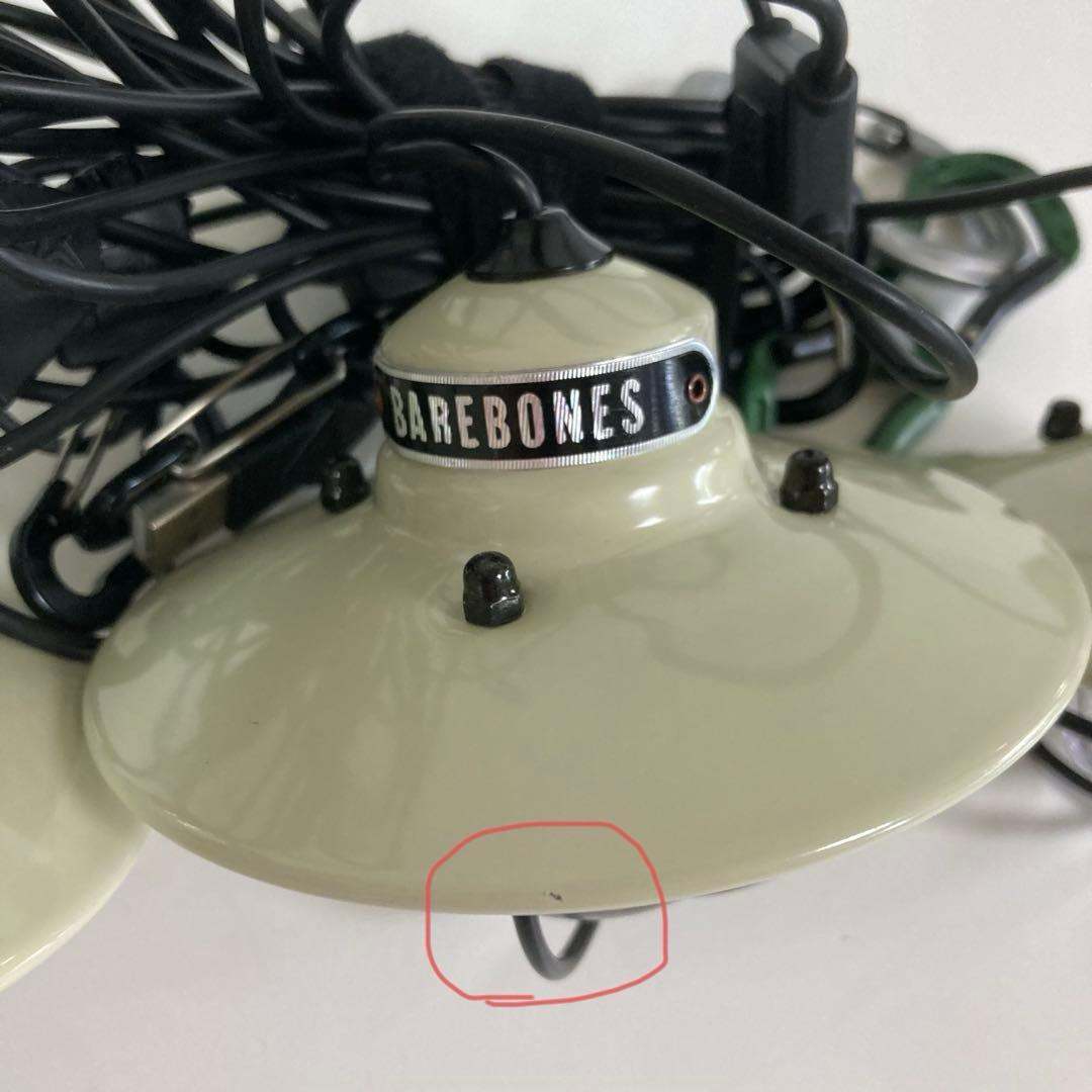 美品‼️Barebones ベアボーンズ　3連ランタン　ホワイト