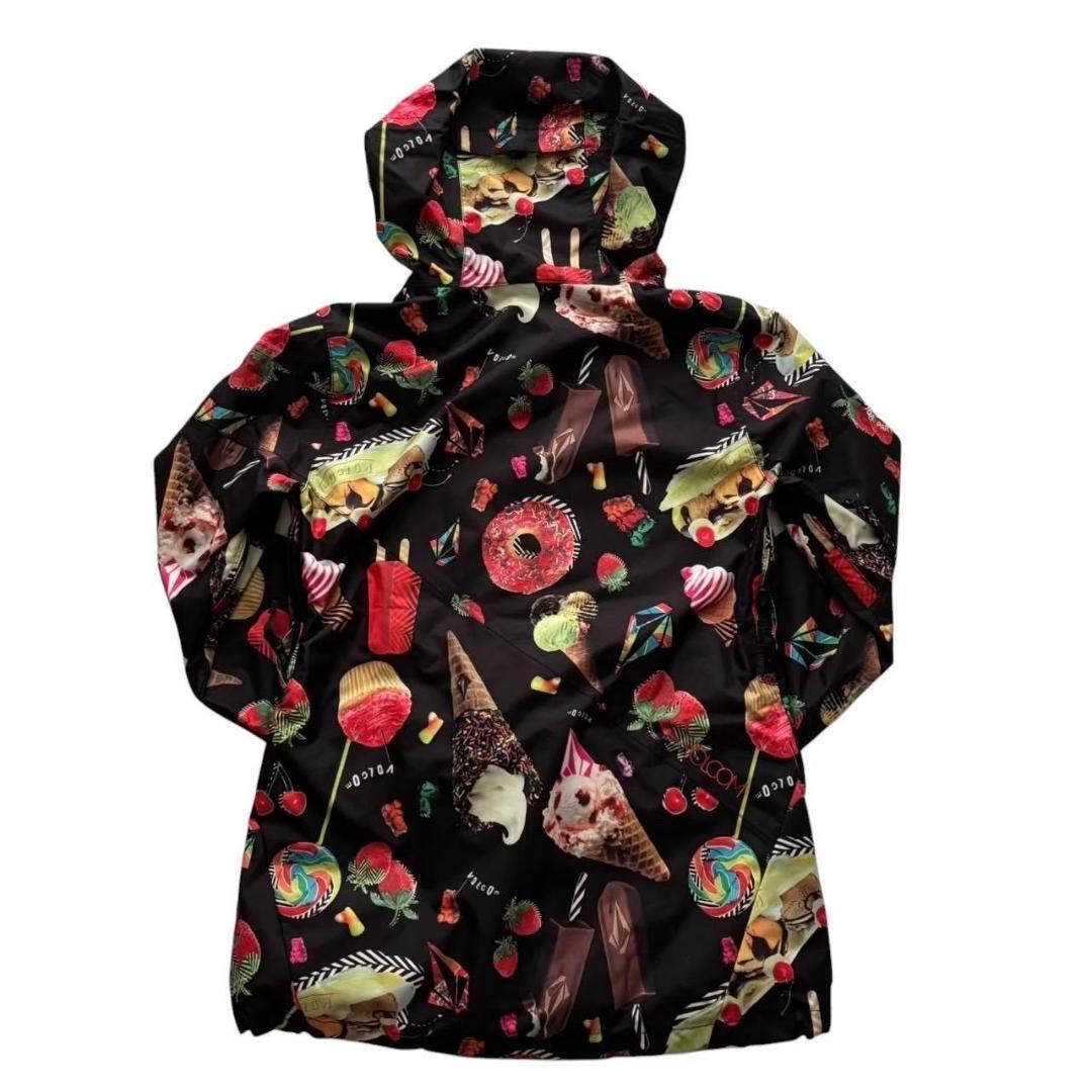 VOLCOM ボルコム スノーボードウェア 黒 マルチカラー ジャケット スキー