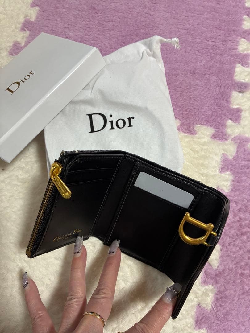 Dior ロゴ入り ノベルティ コンパクト財布