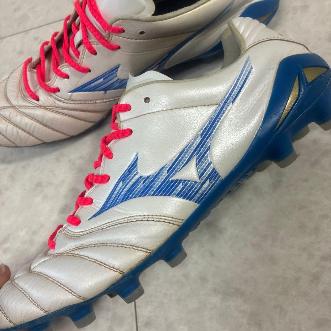 Mizuno サッカースパイク モナルシーダNEO3ELITE ホワイト/ブルー