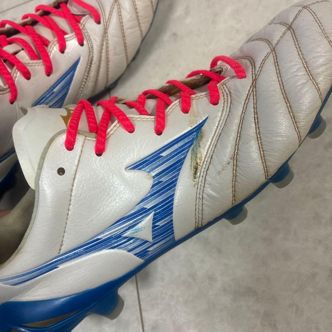 Mizuno サッカースパイク モナルシーダNEO3ELITE ホワイト/ブルー