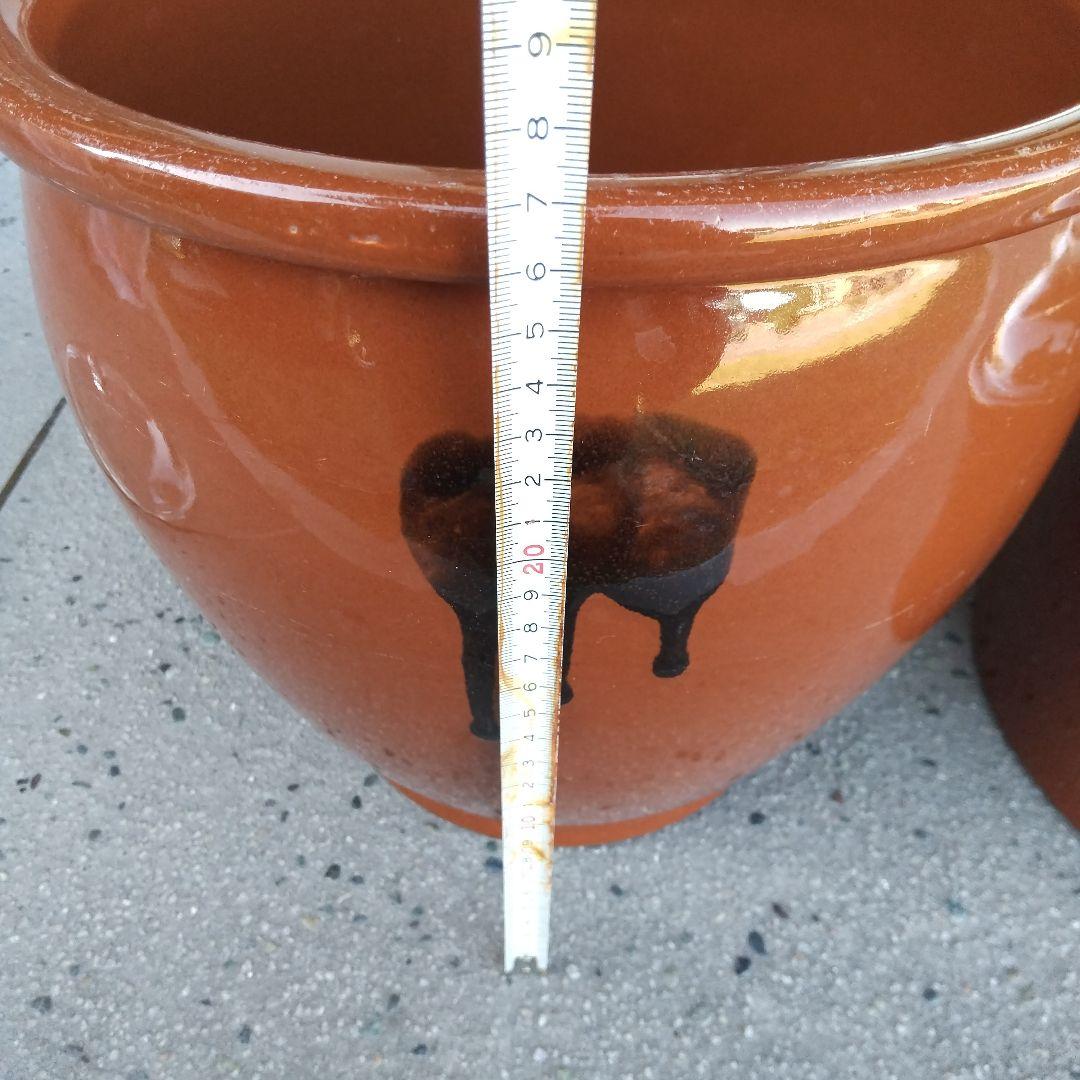 陶器 漬け物容器 2個セット、焼物、工芸品、