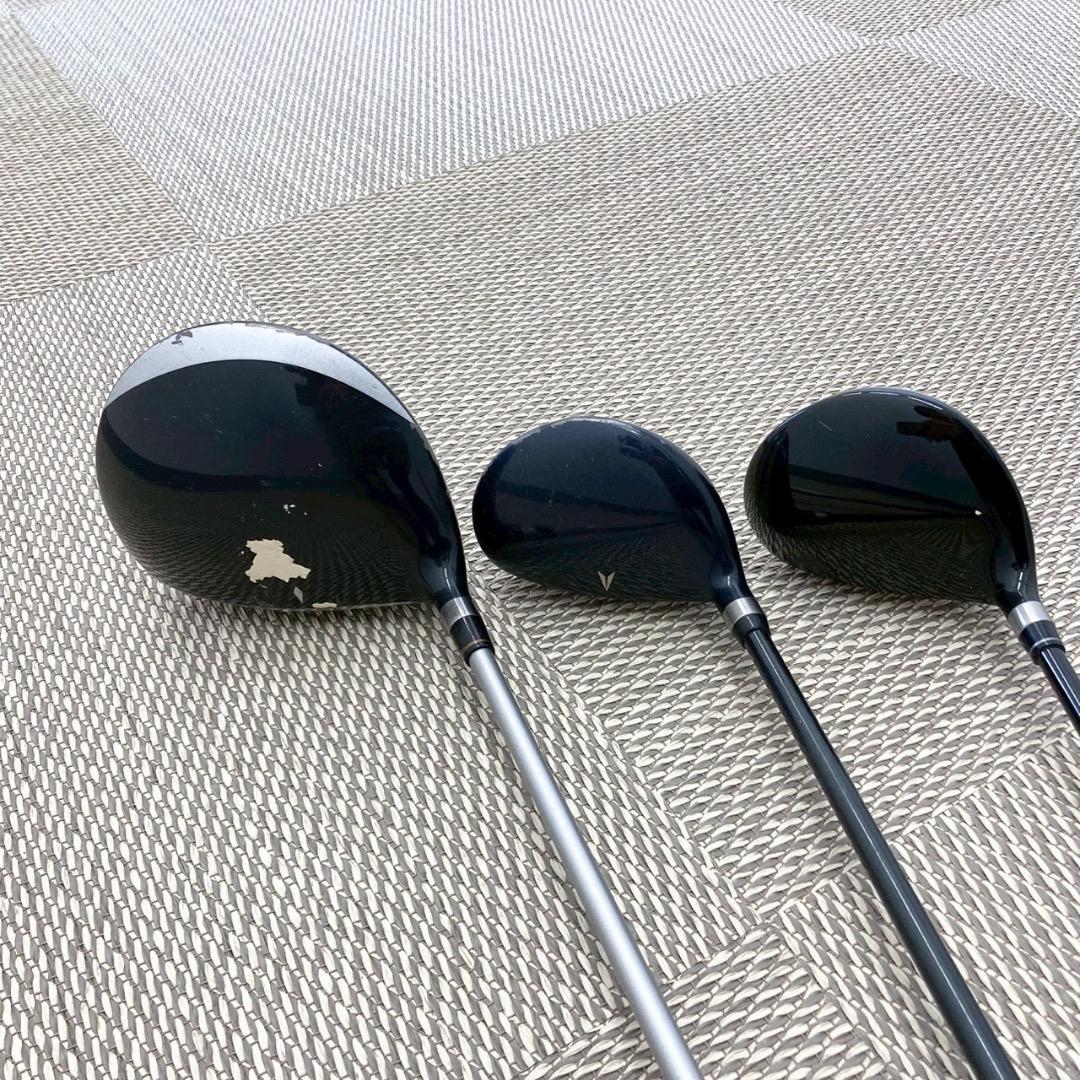【引取限定】アイアン ドライバー パター 15本 セット キャディバック 付き
