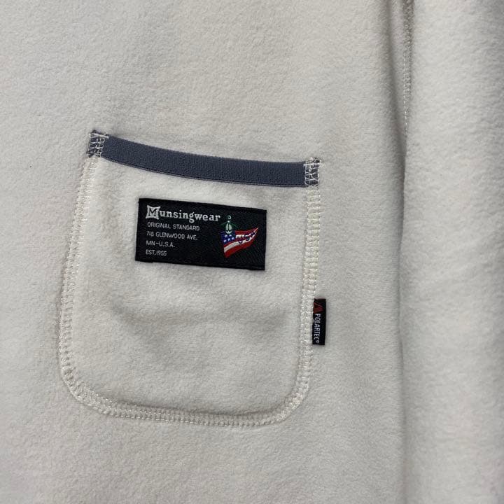 【新品】マンシングウェア　フリースブルゾン　ホワイト　Mサイズ