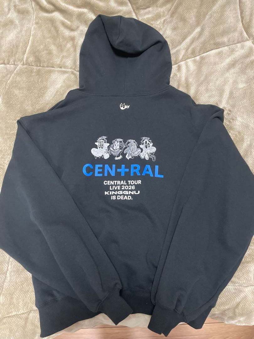 KingGnu CEN+RAL フーディー ブラックXLサイズ
