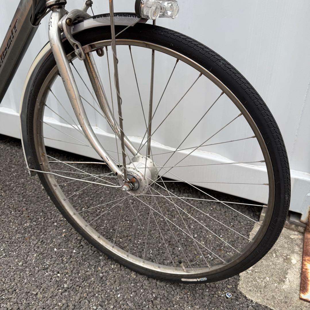 通勤通学用自転車 27インチ カゴ/変速機/オートライト付 定価10万円