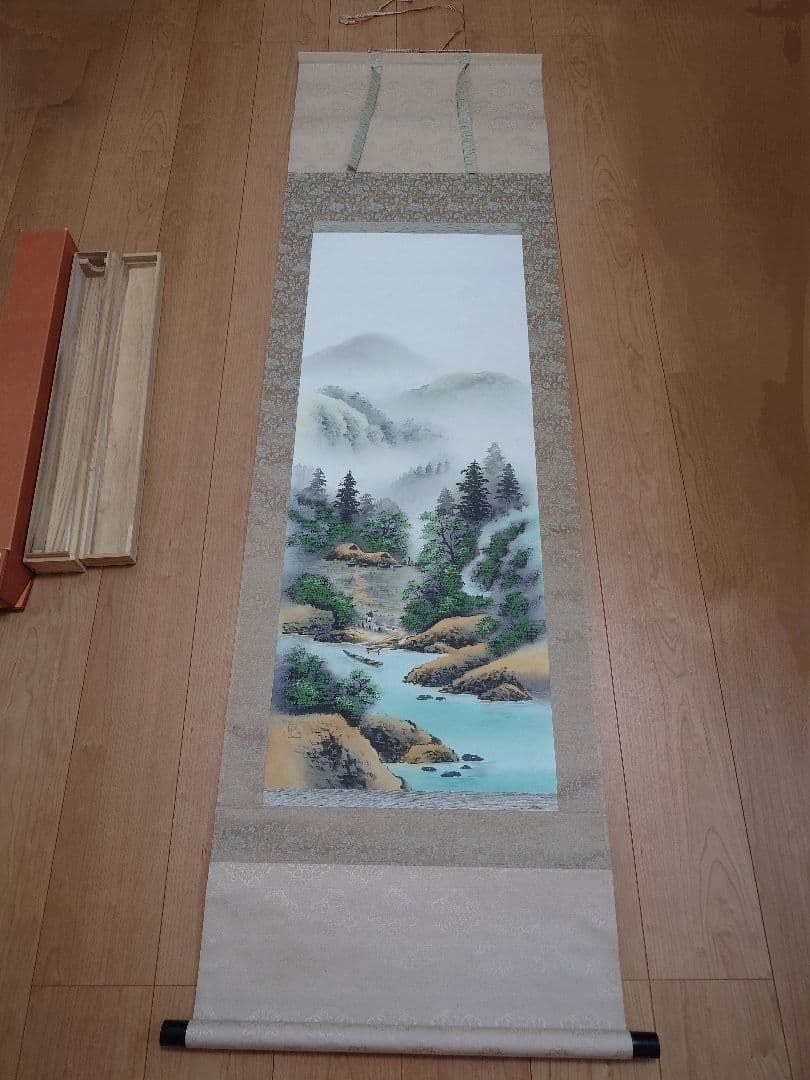 宮崎　招風先生作　日本画　掛け軸