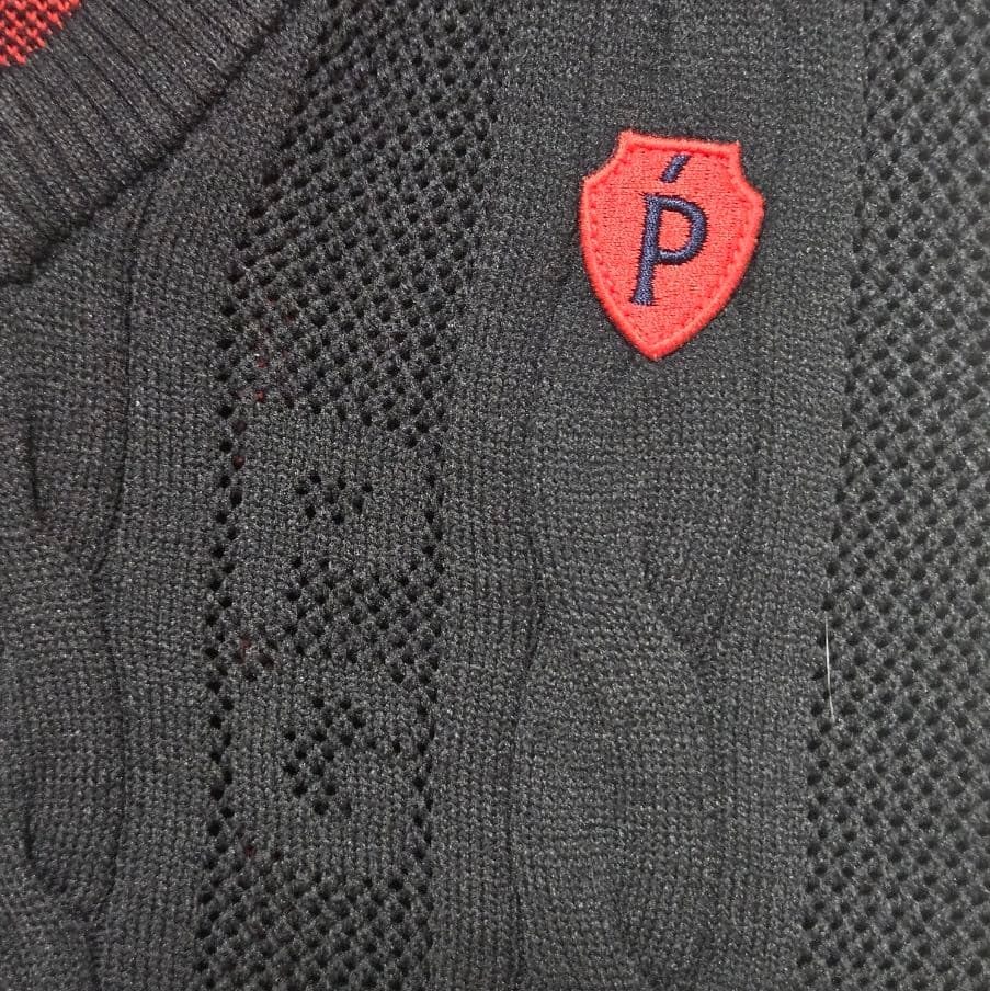 美品 PEARLY GATES レディース ニット ベスト 1(M) ブラック