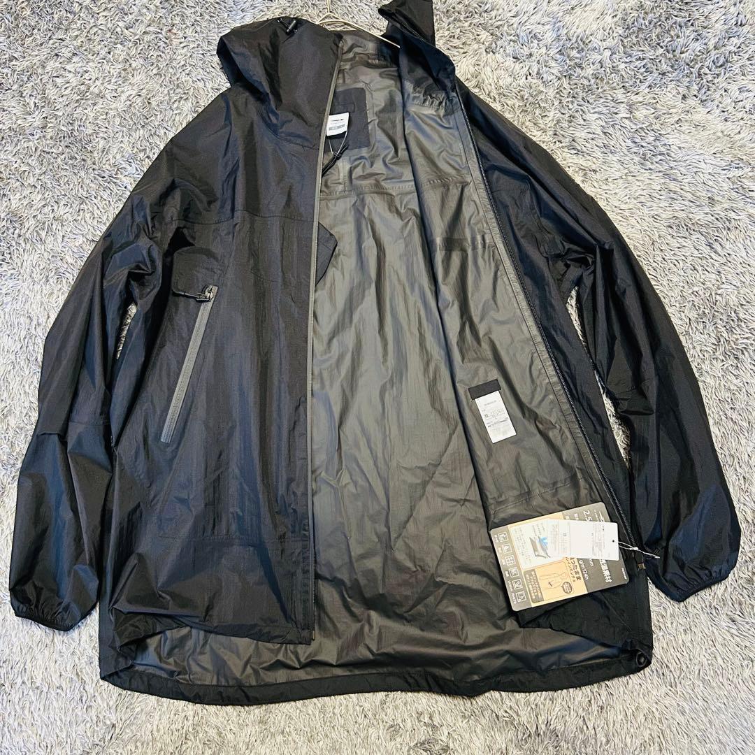 ■新品■　ティゴラ TIGORA レインポンチョ　メンズL　レインジャケット　黒