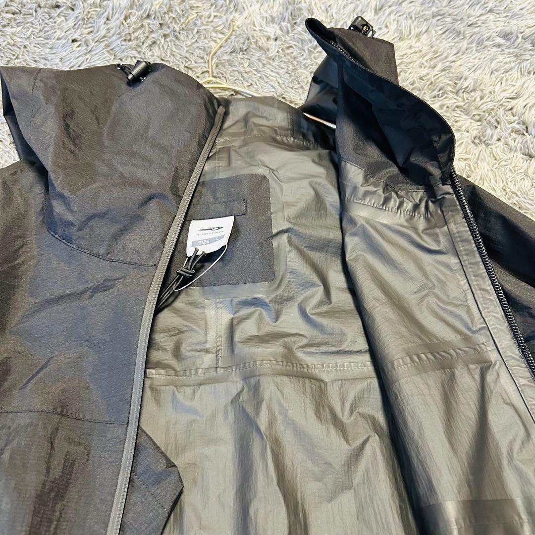 ■新品■　ティゴラ TIGORA レインポンチョ　メンズL　レインジャケット　黒
