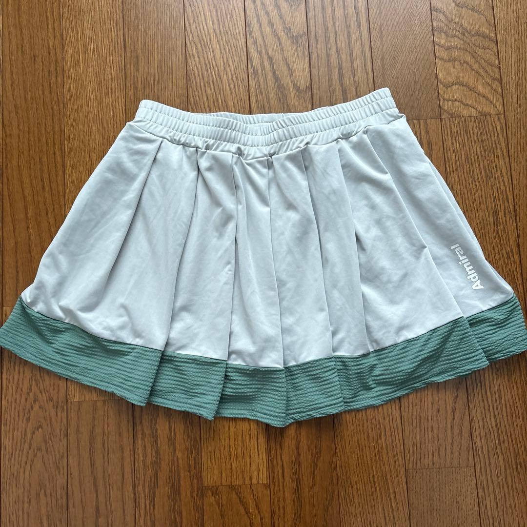 Admiral テニスウェアセット ライトグレー/グリーン
