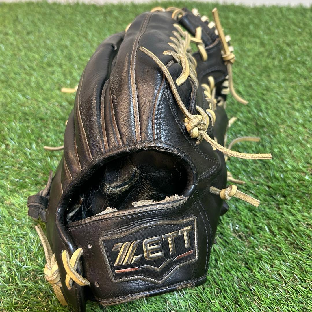 【良型】『ZETT』 硬式野球グローブ 黒