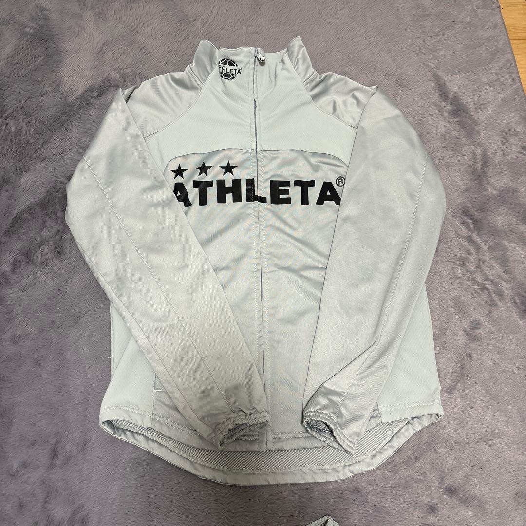 本日限定ATHLETA フルジップ ジャージ グレー　セットアップ
