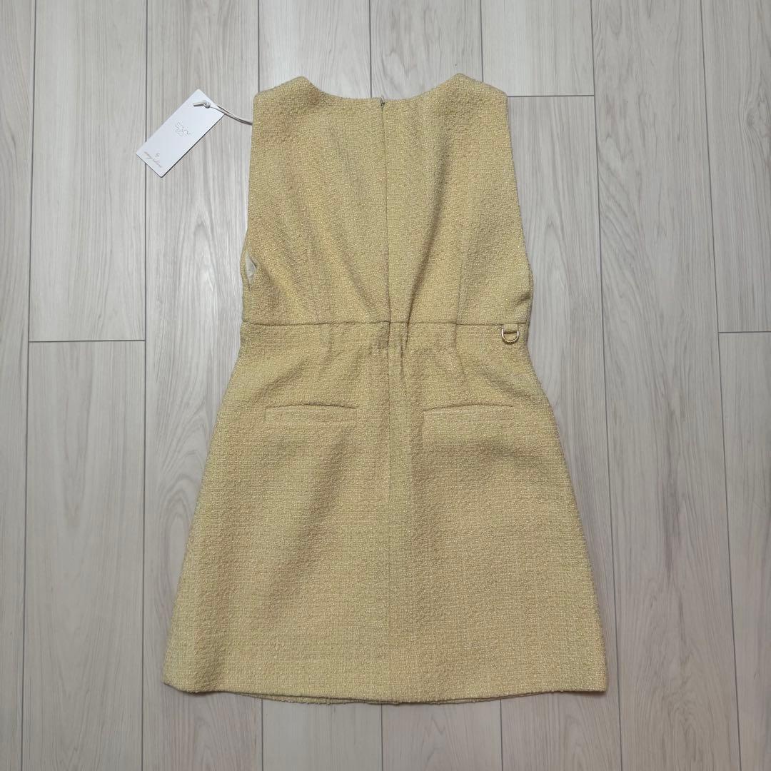 新品 エイミー ワンピース ジャケット インナーパンツ 3点セット 春 イエロー