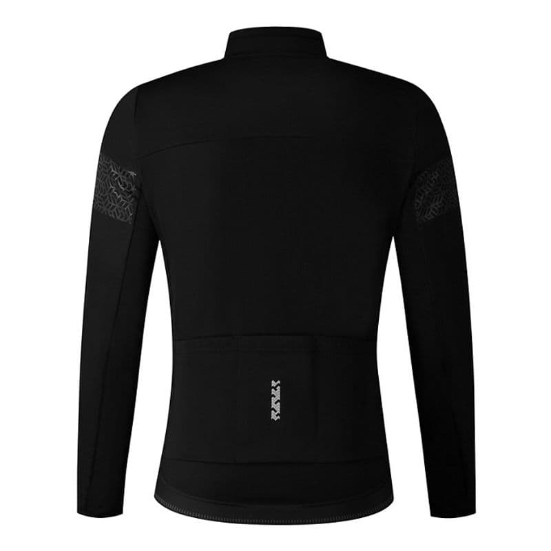 SHIMANO ブラック 長袖 サイクルジャージ
