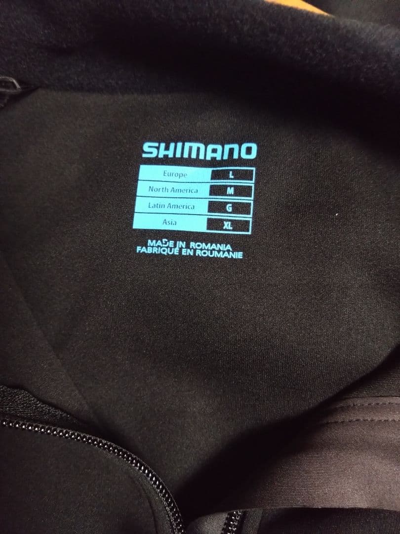 SHIMANO ブラック 長袖 サイクルジャージ
