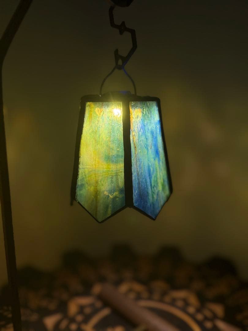 ハンドメイド ステンドグラスシェード