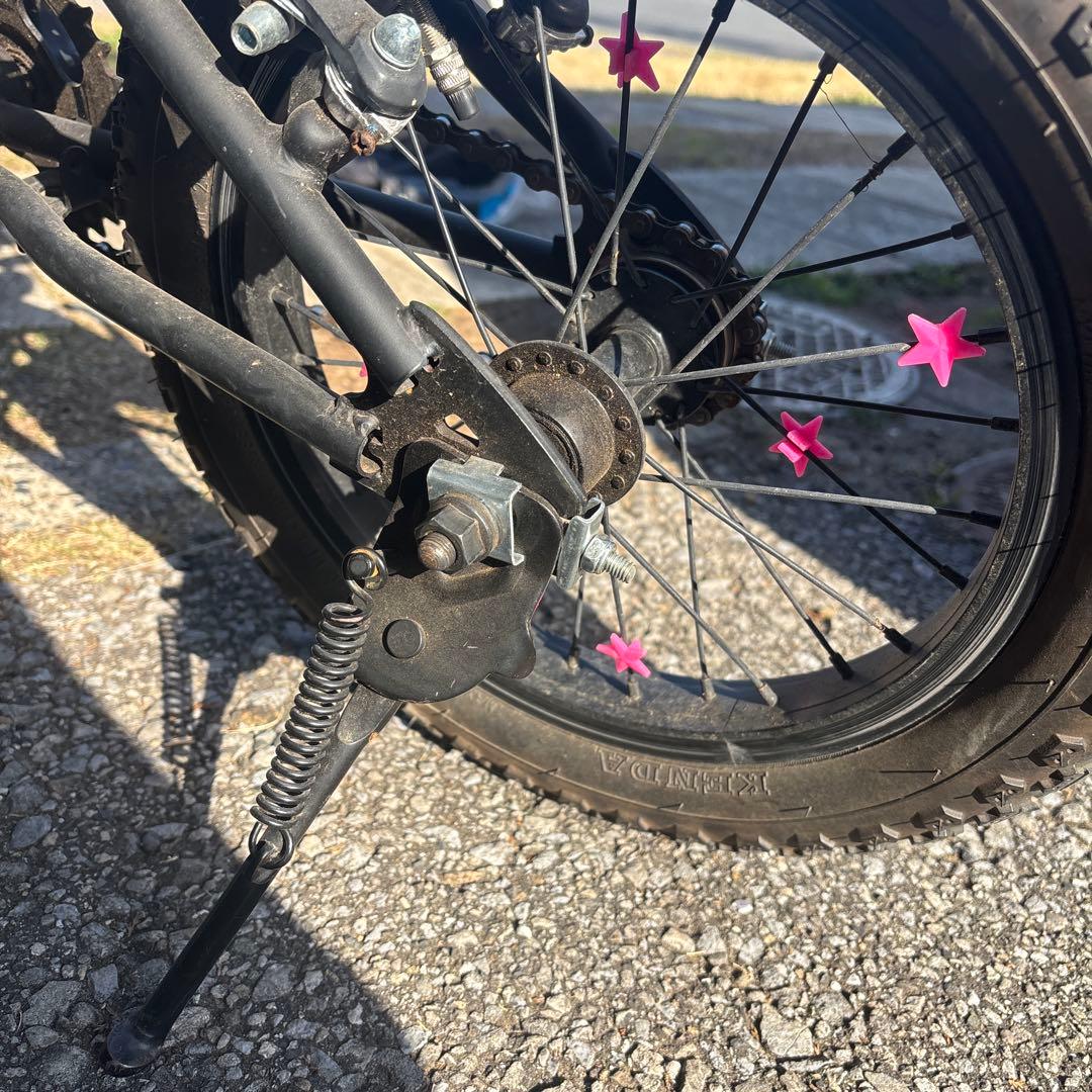 子供用 自転車 街乗り BMX キッズ マットブラック　14インチ